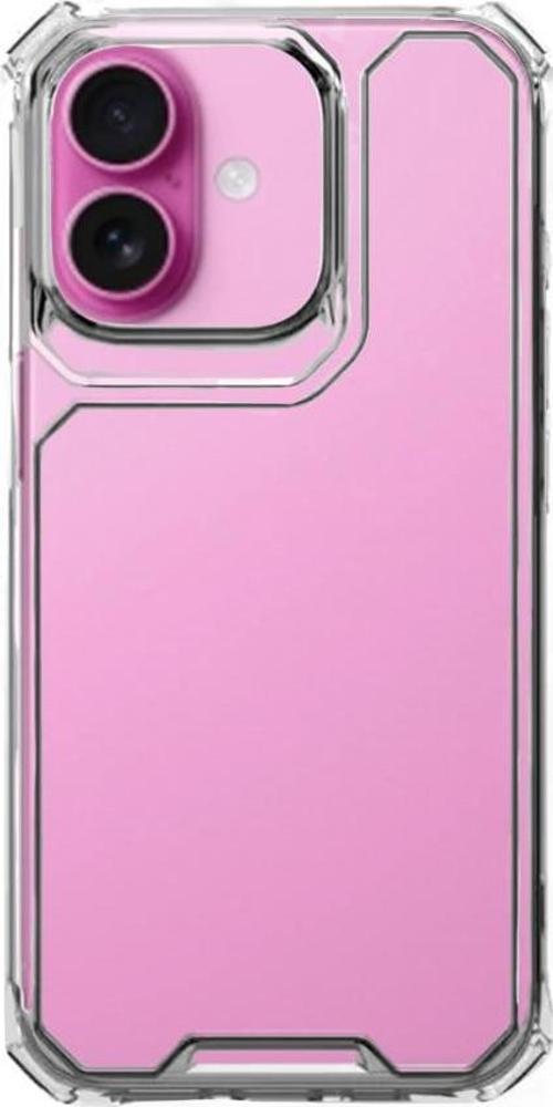 iPhone 16 Plus Kılıf Lux Sararmaz Silikon Şeffaf Kapak
