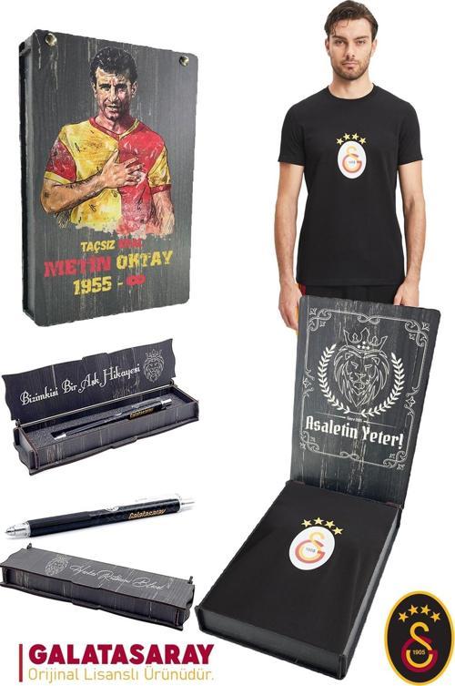 Orijinal Lisanslı Arma T-Shirt + Uçlu Kalem Set Hediyelik Ahşap Kutulu
