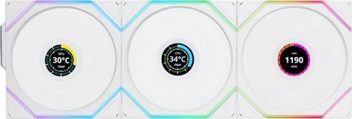 UNI FAN TL WIRELESS LCD 3x120mm Beyaz Kasa Fanı (G99.12TLLCD1W3W.00)
