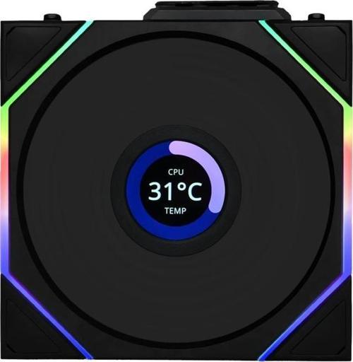 UNI FAN REVERSE TL WIRELESS LCD 1x120mm Siyah Kasa Fanı (G99.12RTLLCD1W1B.00)