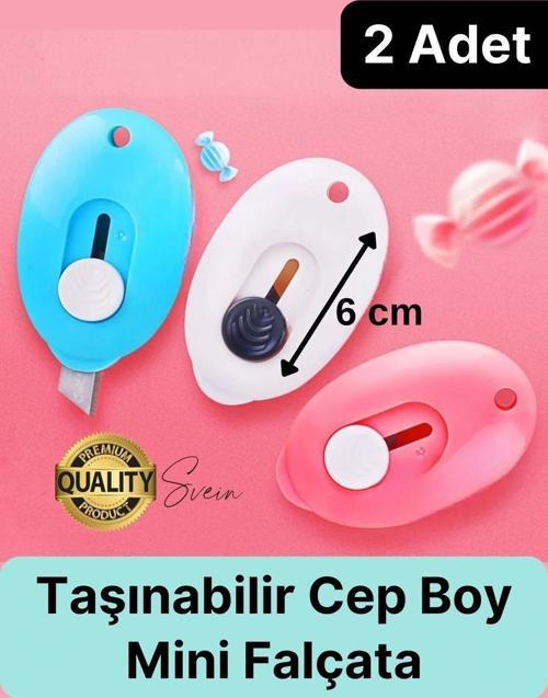Çok Amaçlı Taşınabilir Cep ve Çanta Mini Falçata Maket Bıçağı Ultra Keskin Anahtarlıklı Çelik