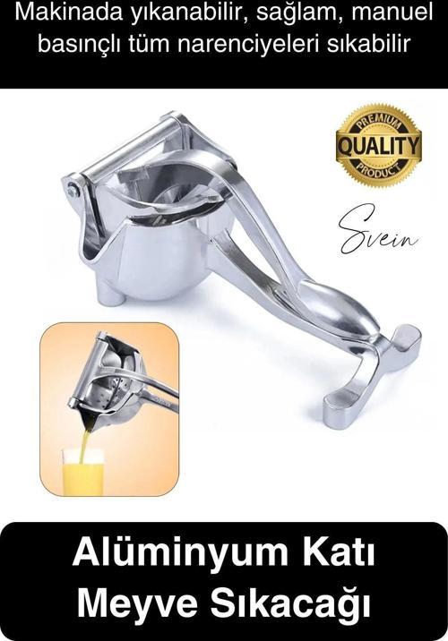 Premium Alüminyum Katı Meyve Sıkacağı Narenciye Portakal Limon Suyu Basınçlı Manuel Ev Mutfak Aleti