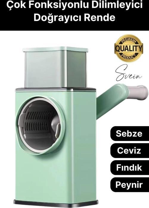 Fonksiyonel Rende Kollu Sebze Doğrayıcı Dilimleyici Mutfak Tambur Peynir Fındık Ceviz Öğütücü