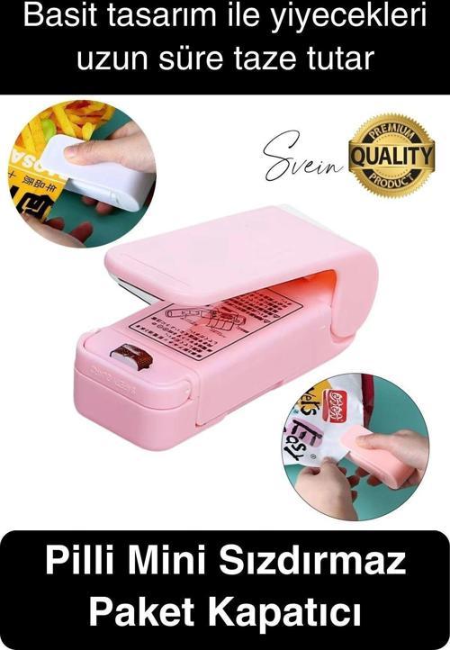 Pilli Pratik Mini Sızdırmaz Isıtmalı Poşet Ambalaj Ağzı Kapatma Makinesi Yapıştırma Taşınabilir