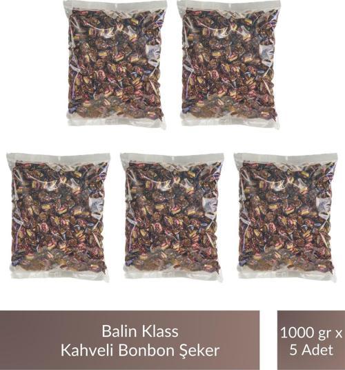 Balin Poşet Klass Kahveli Bonbon Şeker 1000 gr x 5 Adet