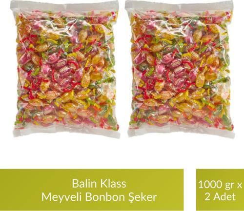 Balin Poşet Klass Meyveli Bonbon Şeker 1000 gr x 2 Adet