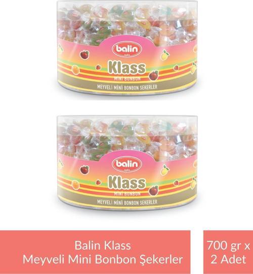 Balin Kutu Klass Meyveli Mini Bonbon Şekerler 700 gr x 2 Adet