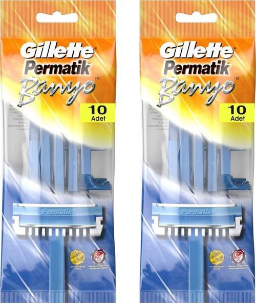 Permatik Banyo Kullan At Tıraş Bıçağı 10 Lu x 2 Adet