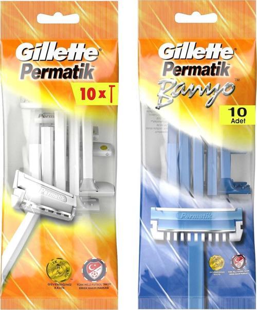 Permatik Tek Bıçaklı 10 lu + Permatik Banyo 10 lu
