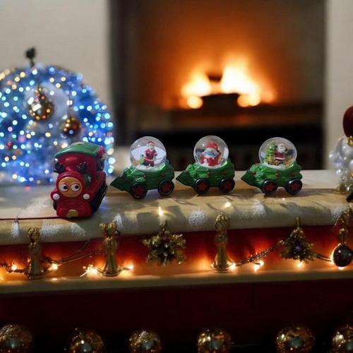 VIL DELUXE KALİTE YILBAŞI TRENİ SETİ SULU KÜRE YILBAŞI NOEL KAR KÜRELİ TREN MEERY CHRISTMAS TRAİN