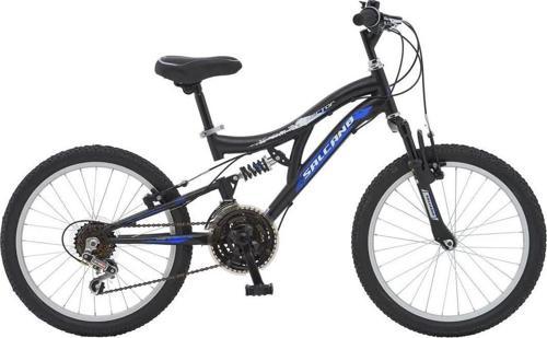 Hector 20" Jant 18 Vites Çift Amortisörlü Çocuk Dağ Bisikleti Siyah Mavi