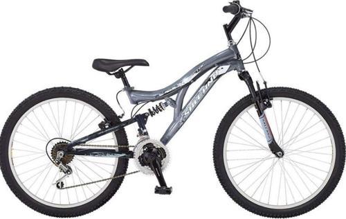 Hector 24" Jant 21 Vites Çift Amortisörlü Çocuk Dağ Bisikleti Koyu Gri-GRİ