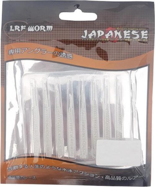 Japanese LRF Worm Silikon Solucan Yem 6cm 8'li Renk 20