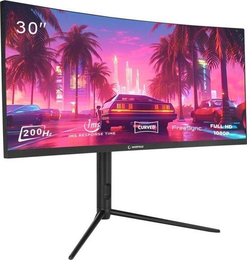 RAIDEN RA30R200C 30" 200Hz 1ms AUO VA WFHD AdaptiveSync RGB Pivot Curved Oyuncu Monitörü