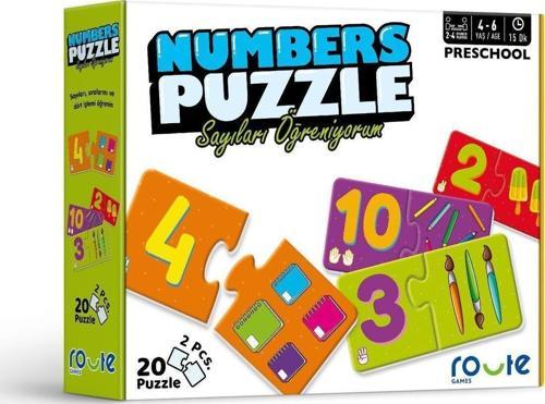 Sayı Bulmacası Eğitici Çocuk Puzzle -Sayıları Öğreniyorum 3+Yaş