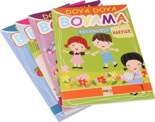 Eğitici Çocuk Boyama Kitapları 4'Lü Set