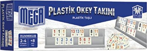 Mega Plastik Okey Takımı Plastik Taşlı