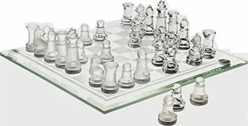 Cam Satranç Takımı 30 X 30 Cm Glass Chess