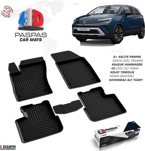CROSSLAND X 2021 2022 2023 ARACA ÖZEL 4D HAVUZLU PASPAS