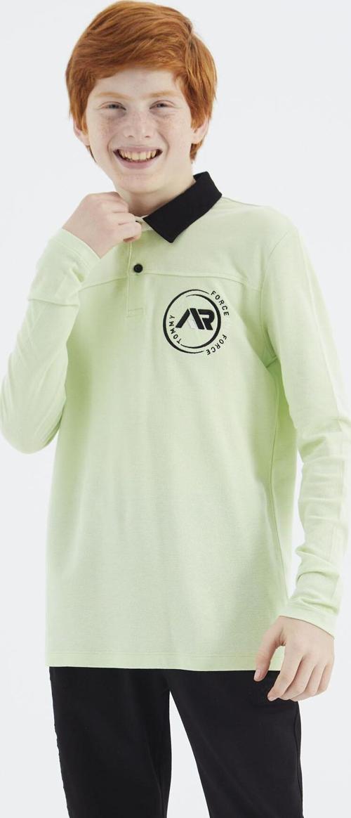 Açık Yeşil Polo Yaka Erkek Çocuk T-Shirt - 11172
