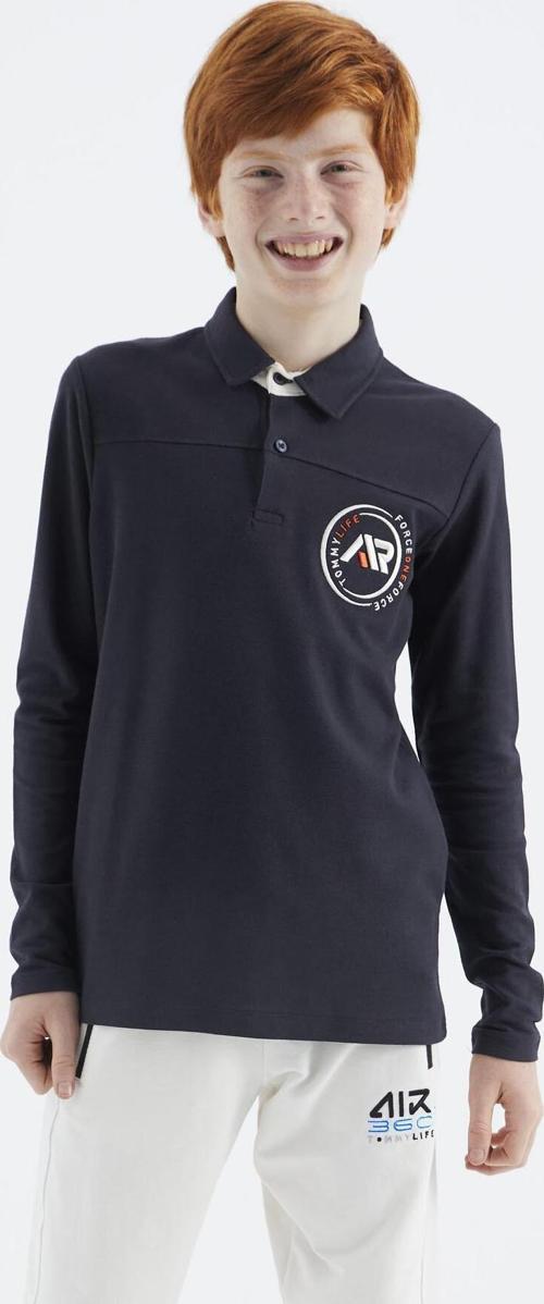 Lacivert Polo Yaka Erkek Çocuk T-Shirt - 11172