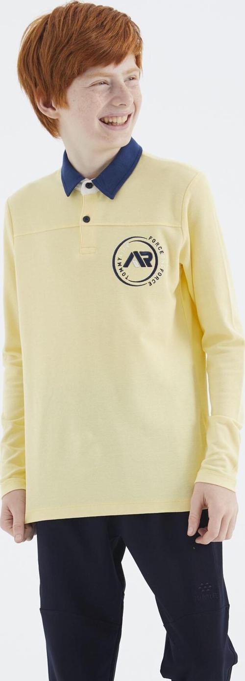 Sarı Polo Yaka Erkek Çocuk T-Shirt - 11172