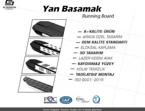 FORD FUSİON ARACA ÖZEL YAN BASAMAK NOKTALI MODEL 2002 2003 2004 2005 2006 2007 2008 2009 2010 2011 T