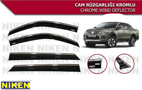 L200 TRİTON KROMLU CAM RÜZGARLIĞI NİKEN 2015 2016 2017 2018 2019