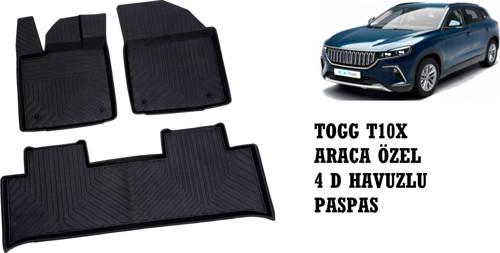 TOGG 10X ARACA ÖZEL 4D HAVUZLU PASPAS 2023 2024 2025