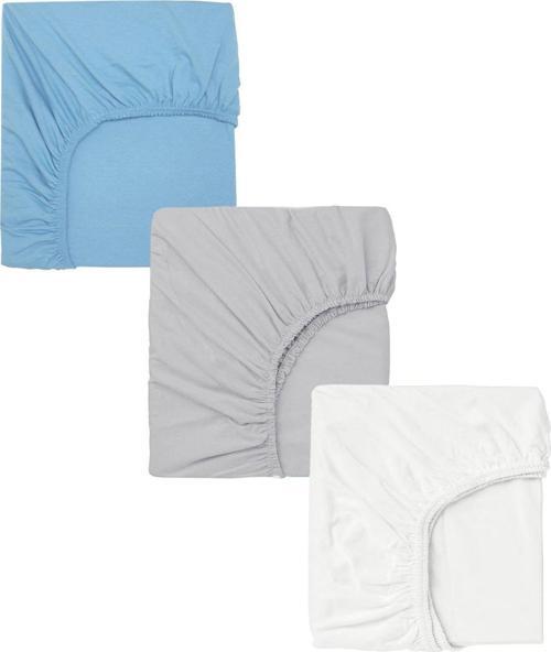 3 Adet 50 x 90 x 10 cm Anne Yanı Lastikli Penye Kumaş Bebek Çarşafı
