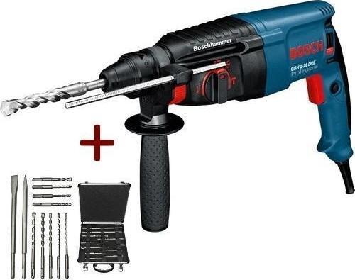 Gbh 2-26 Dre Profesyonel Kırıcı-Delici Matkap 800W + Bosch Sds-Plus Matkap Ucu ve Keski Seti 11'li