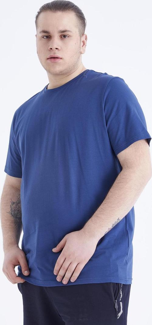 İndigo Basic Kısa Kol O Yaka Büyük Beden Erkek T-Shirt - 88072