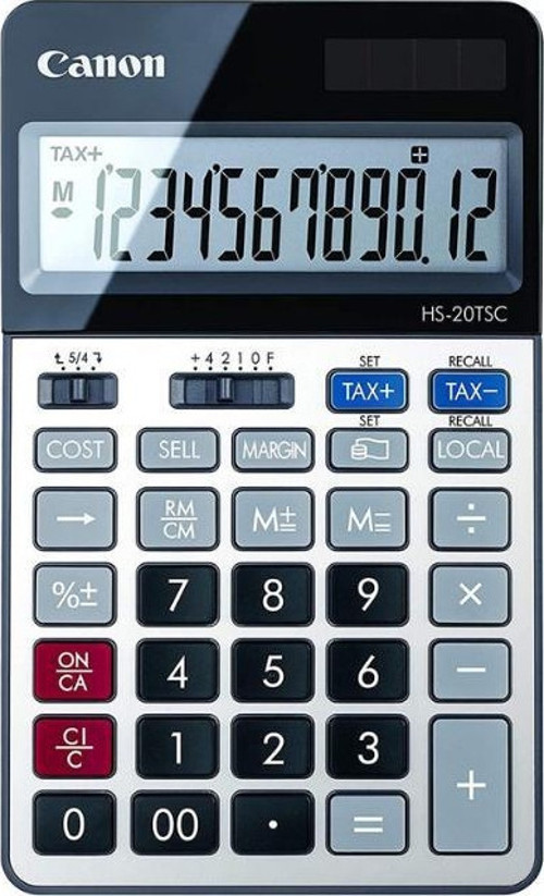 HS-20TSC Hesap Makinesi 12 Hane, Siyah