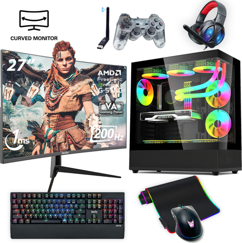 NextGen D-X i5-13400F 32GB 1TB M.2 NVMe RTX 4070 Super 12GB 27" 200HZ 240mm Sıvı Soğutma Oyuncu Masaüstü Bilgisayarı