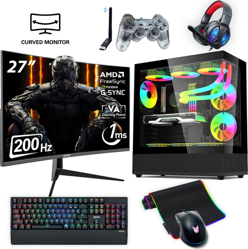 NextGen E-X i5-14400F 32GB 1TB M.2 NVMe RTX 4060 8GB 27" 200HZ 240mm Sıvı Soğutma Oyuncu Masaüstü Bilgisayarı