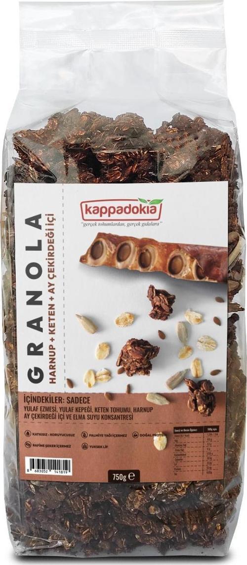 Ekonomik Boy Granola: Keten, Ayçekirdek Tohumu, Keçiboynuzu - 750 Gr.