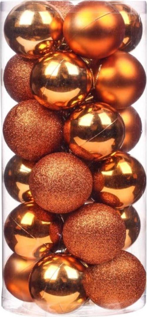 SNOW ANGELS 4 CM  24 ADET YILBAŞI AĞACI TOPU DEFORATİF SÜSLEME MAT-PARLAK-SİMLİ