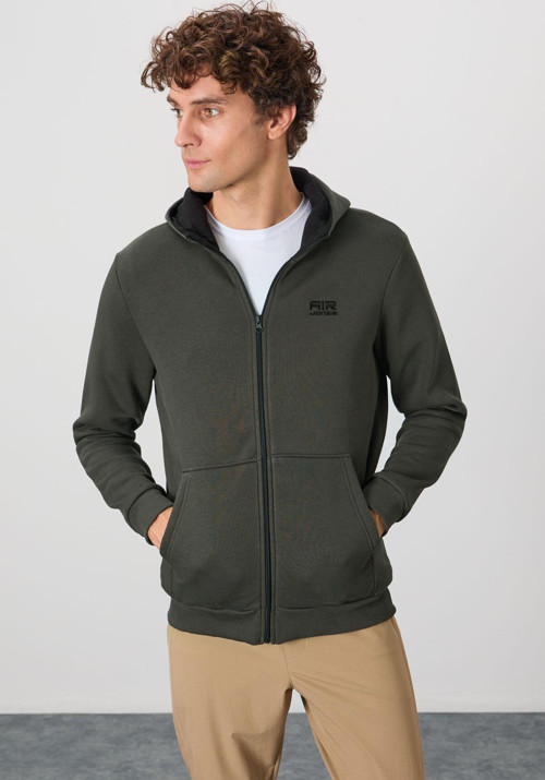 Hector Haki Şardonlu Erkek Sweatshirt - 88139