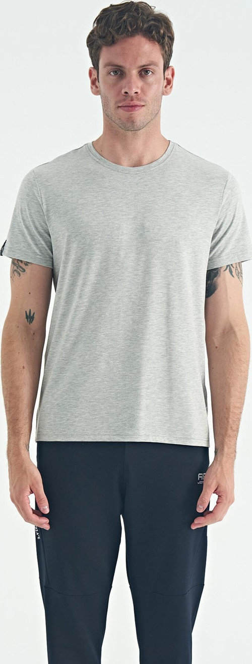 Calvin Gri Melanj Basic Erkek T-Shirt - 88245