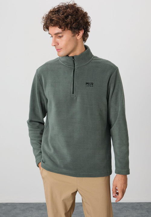 River Çağla Dik Yaka Erkek Polar Sweatshirt - 88310