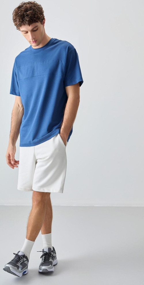 Parlament Pamuklu Kalın Yumuşak Dokulu Oversize Fit Basic Erkek T-Shirt - 88378