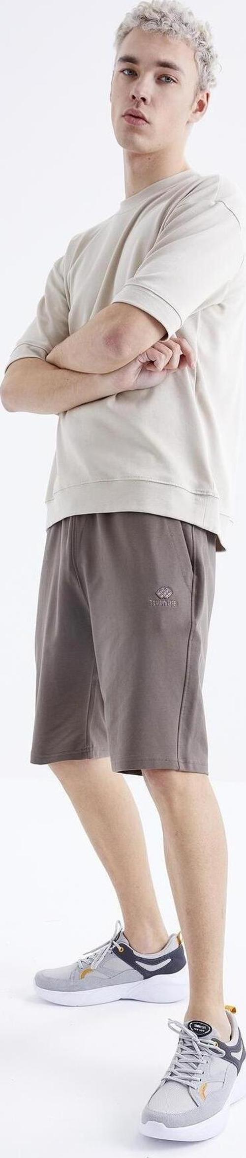 Camel Bağcıklı Standart Kalıp Basic Erkek Şort - 81212