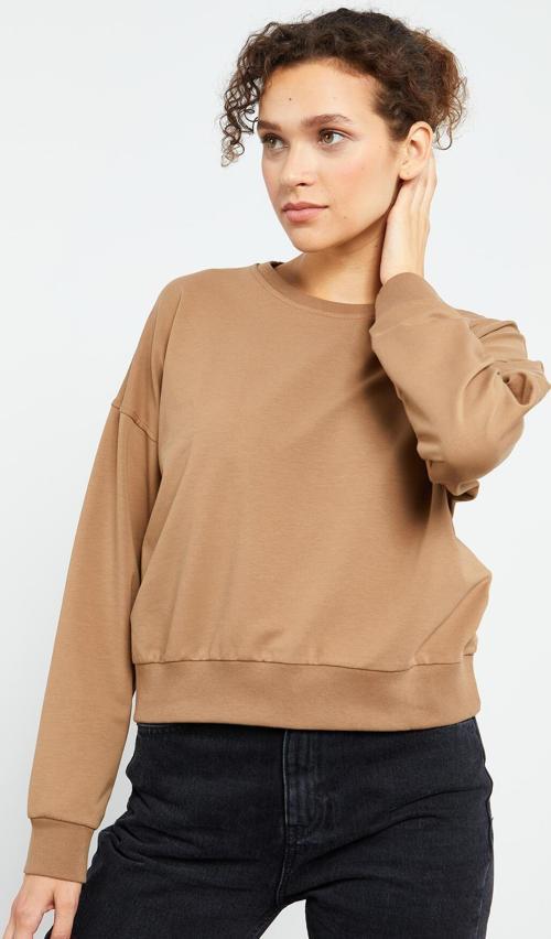 Toprak Basic Rahat Form O Yaka Kadın Sweatshirt - 97114