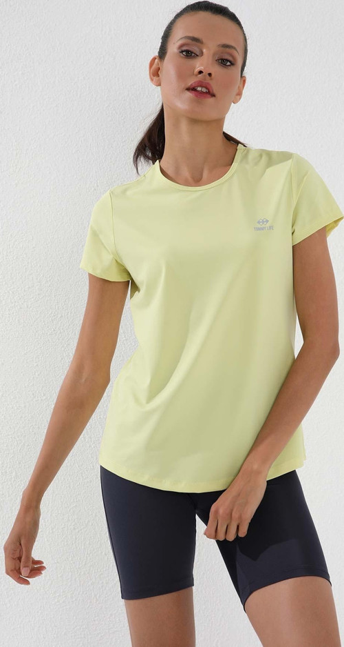 Limon Basic Kısa Kol Standart Kalıp O Yaka Kadın T-Shirt - 97144
