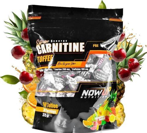 Nowup Nutrıtıon Extreme Synergy Carnitine Toffee / Mevsim Meyveleri Aromalı / 60 Adet L-Carnitine Toffee / 30 Servis