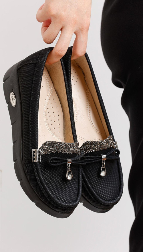 Siyah Kadın Loafer 0004A 37