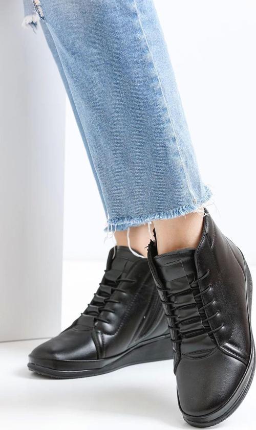 Kadın Bot 203 - Siyah 38