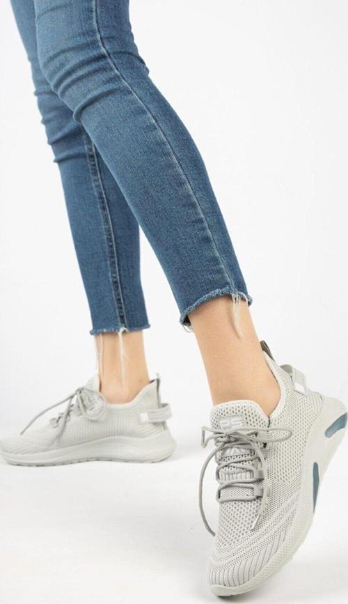 Buz Unisex Triko Sneaker Rahat Hava Alabilen Kokusuz Spor Ayakkabı 4555 44