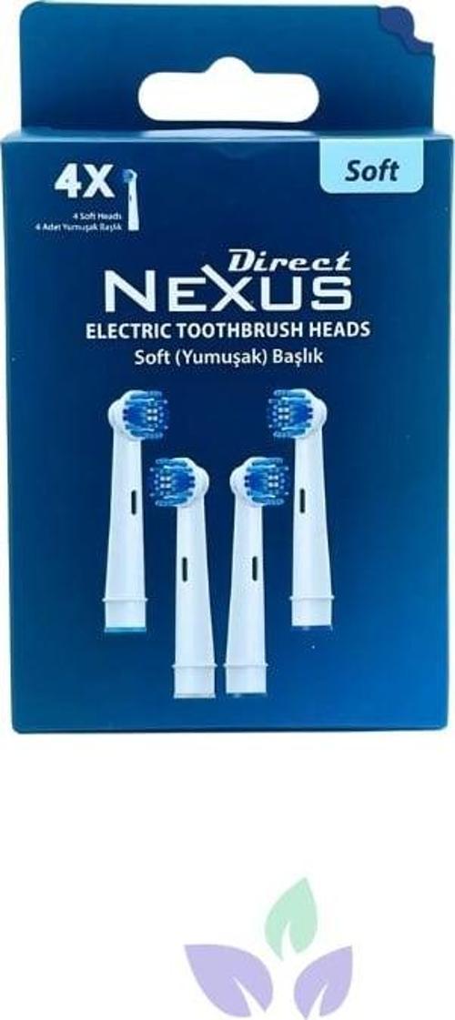 Direct Nexus Elektrikli Diş Fırçası Yedek Başlığı Soft 4'lü