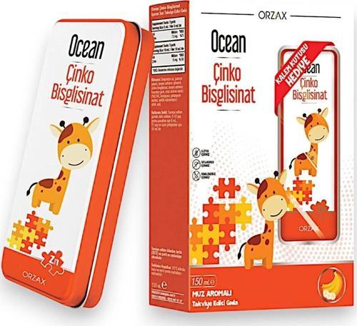 Ocean Çinko Bisglisinat Muz Aromalı 150 ml + Kalem Kutusu Hediye